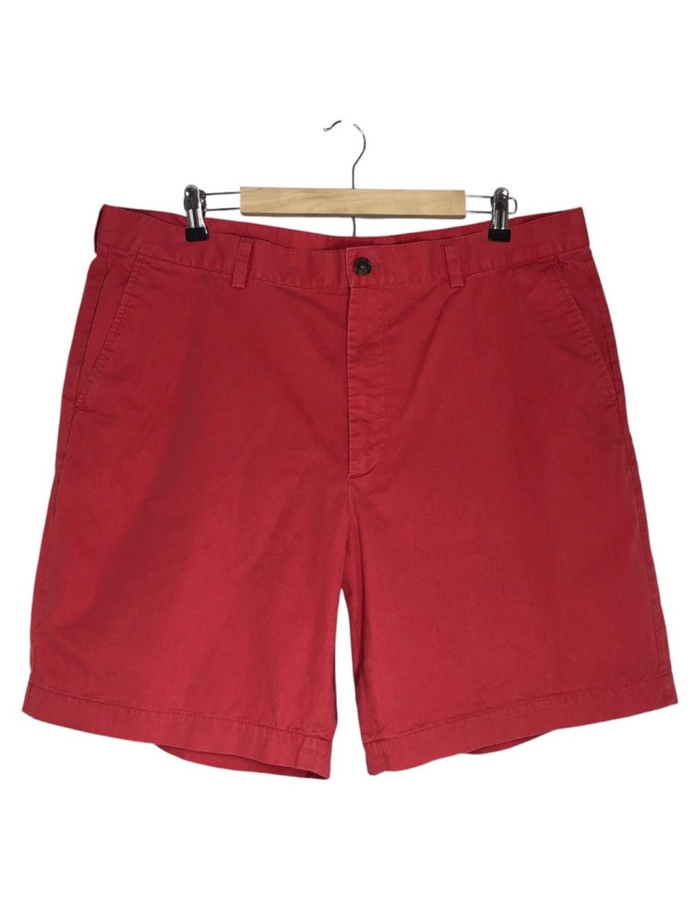 Brooks Brothers 346 Men’s Cotton Red Flat Front Chino  Shorts Waist 40